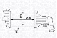MST186 MAG - Chłodnica powietrza (intercooler) MAGNETI MARELLI