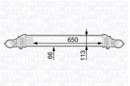 MST192 MAG - Chłodnica powietrza (intercooler) MAGNETI MARELLI