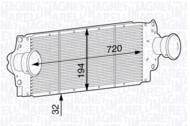 MST195 MAG - Chłodnica powietrza (intercooler) MAGNETI MARELLI