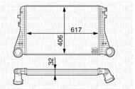 MST196 MAG - Chłodnica powietrza (intercooler) MAGNETI MARELLI