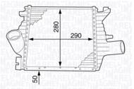 MST198 MAG - Chłodnica powietrza (intercooler) MAGNETI MARELLI