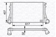 MST202 MAG - Chłodnica powietrza (intercooler) MAGNETI MARELLI