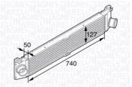 MST215 MAG - Chłodnica powietrza (intercooler) MAGNETI MARELLI