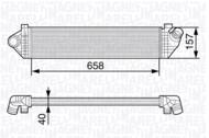 MST228 MAG - Chłodnica powietrza (intercooler) MAGNETI MARELLI