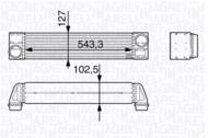 MST265 MAG - Chłodnica powietrza (intercooler) MAGNETI MARELLI