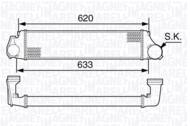 MST342 MAG - Chłodnica powietrza (intercooler) MAGNETI MARELLI