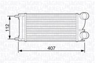 MST352 MAG - Chłodnica powietrza (intercooler) MAGNETI MARELLI