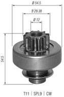 AMB0347 MAG - Bendix rozrusznika MAGNETI MARELLI 