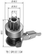 AMB0406 MAG - Bendix rozrusznika MAGNETI MARELLI 